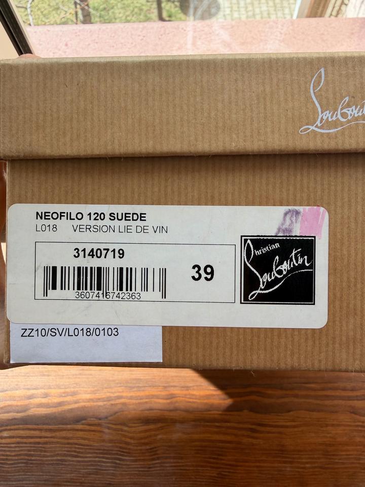 Туфли Christian Louboutin Neofilo 120 Suede,