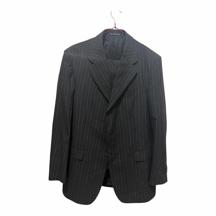 Костюм в полоску Yves Saint Laurent x Loro Piana Super 120