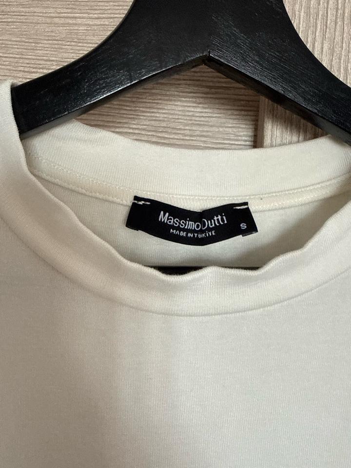 Massimo Dutti футболка, светло бежевая