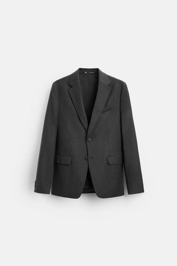 Новый шерстяной пиджак Zara (XL)