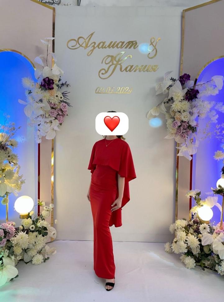 Платье красный