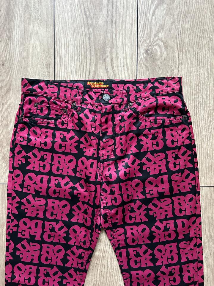 2000’s Hysteric Glamour “FUCK ROCK DOPE SURF” штаны