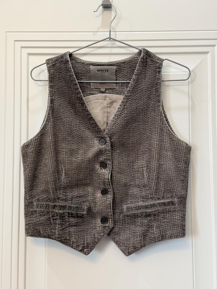 Жилет вельвет White