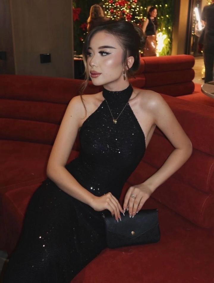 Вечернее черное платье размер S