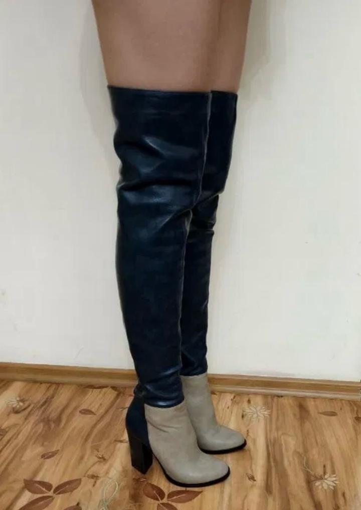 Сапоги-ботфорты, демисезонные