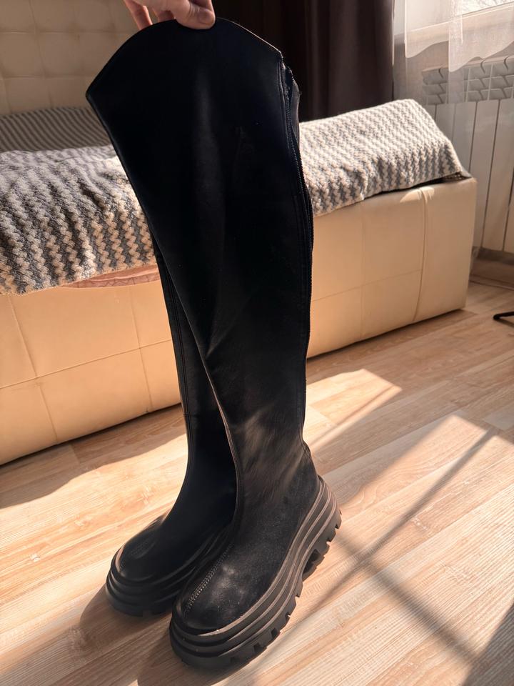 Удлиненные сапоги