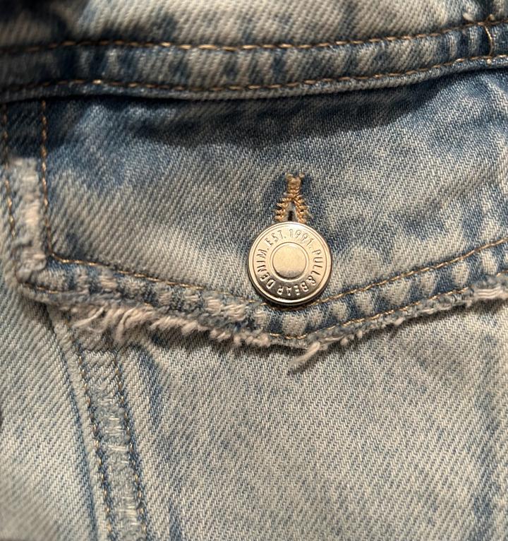 Джинсовое платье сарафан мини без рукавов