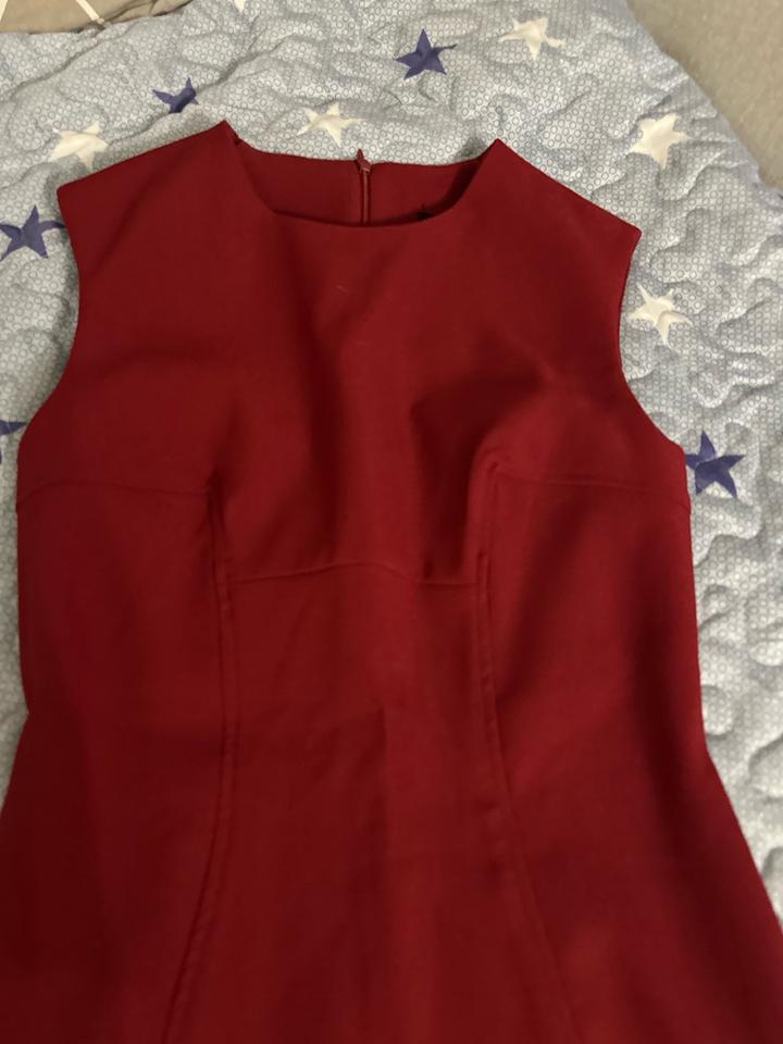 Бордовое платье мини Zara размер S