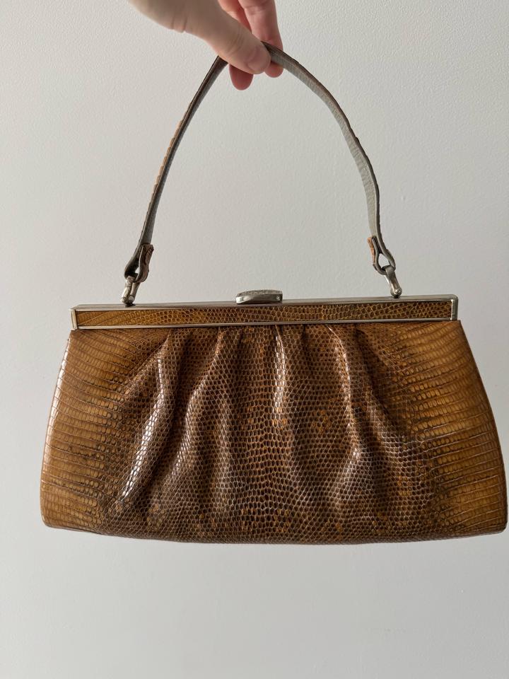 Сумка из кожи ящерицы