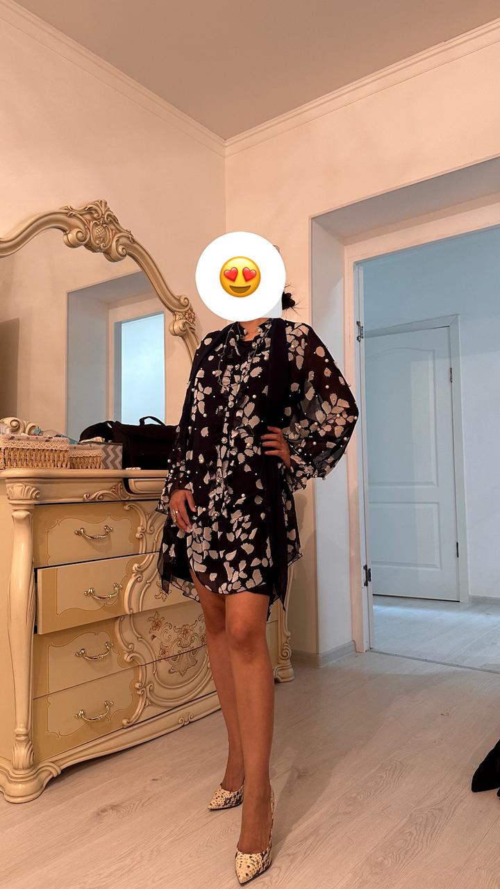 Платье с жемчугом