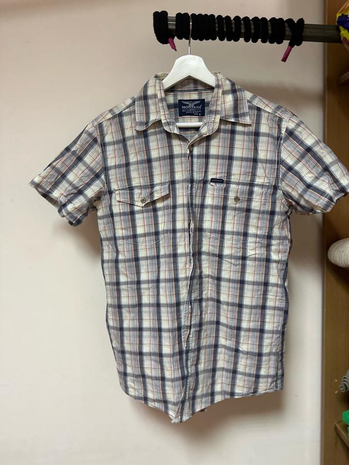 Лёгкая хлопковая рубашка в клетку Montana