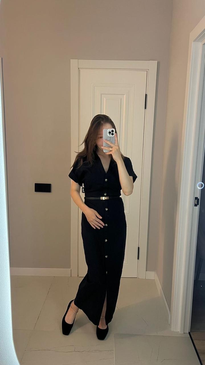Zara платье лен