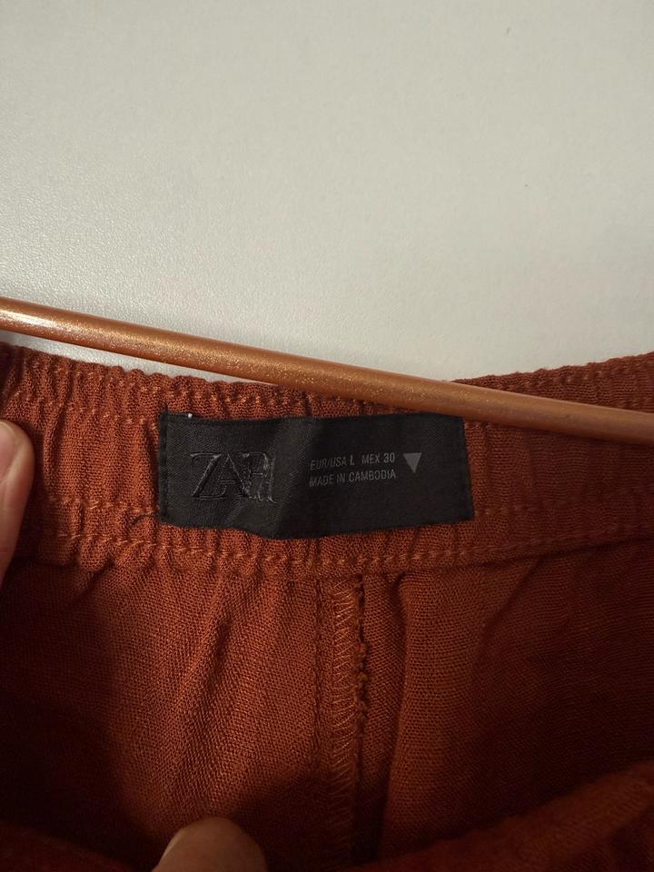 Льняные брюки от Zara