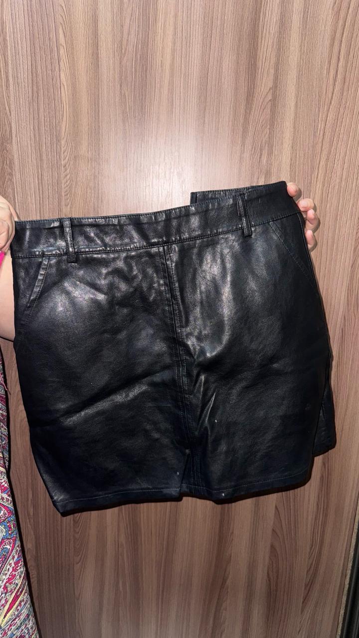 Кожанная юбка размера М