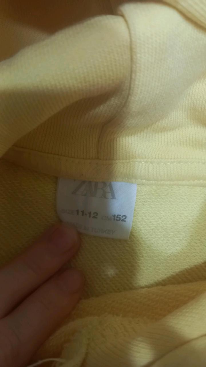 Жёлтое худи Zara | oversize
