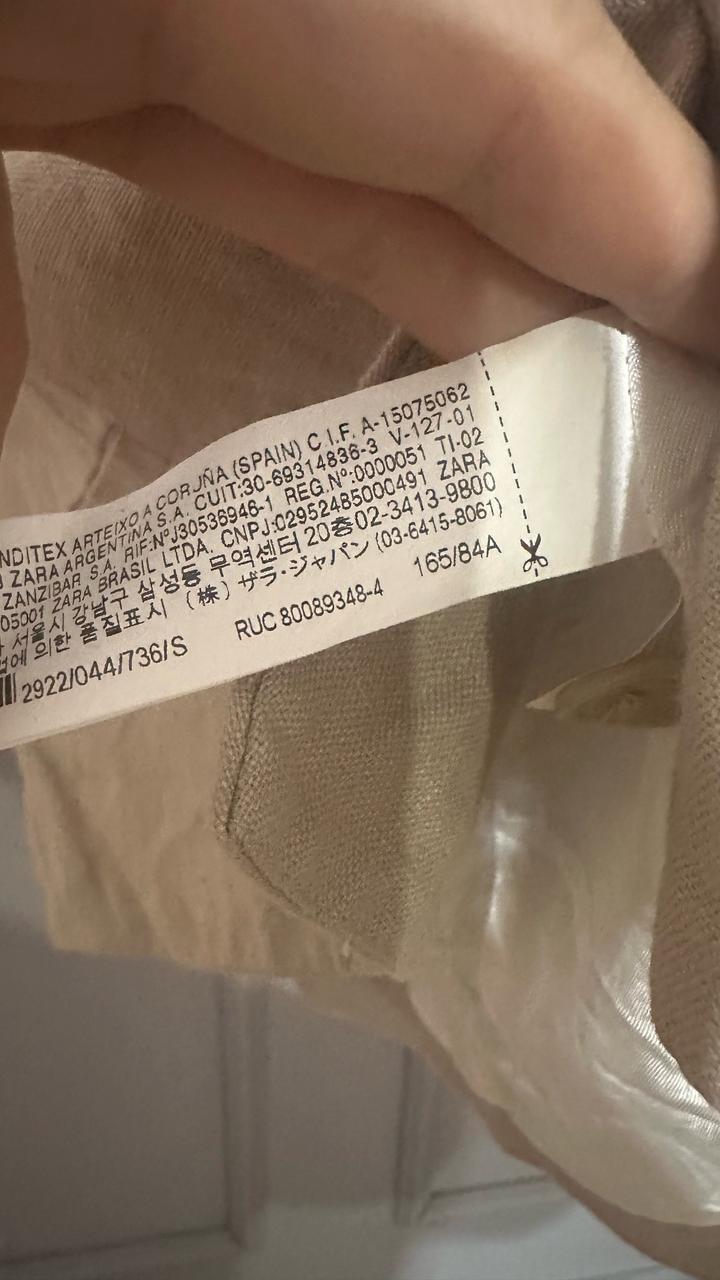 Стильный льняной жакет с коротким рукавом Zara