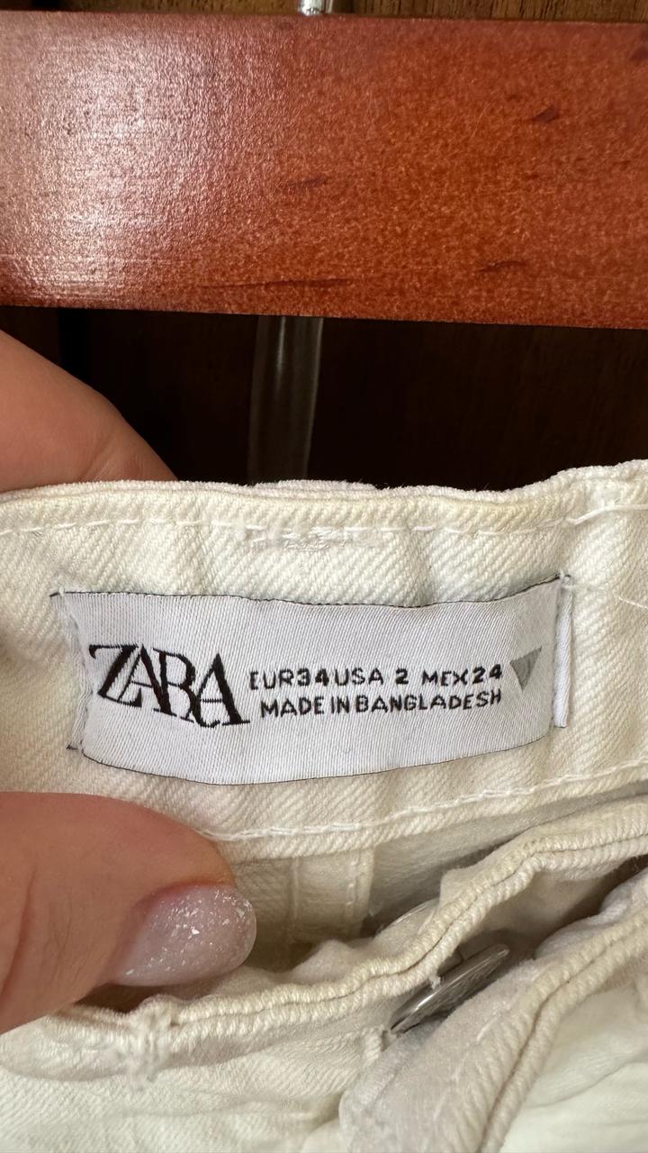Белые шорты ZARA