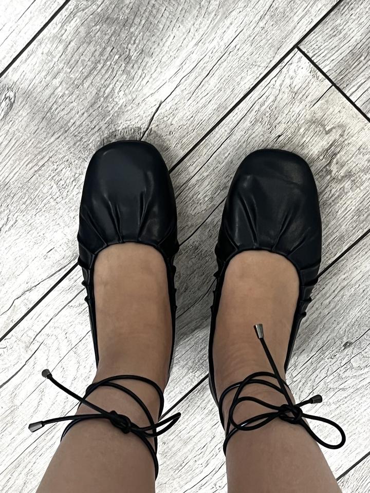 Балетки черные