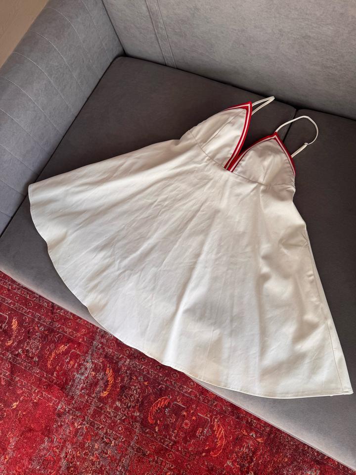 Белое платье ZARA хлопок