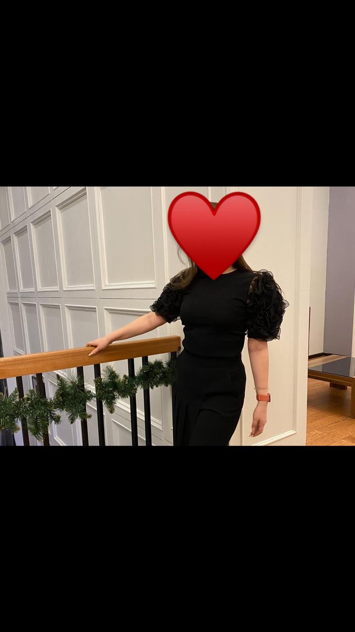 футболка с пышными рукавами