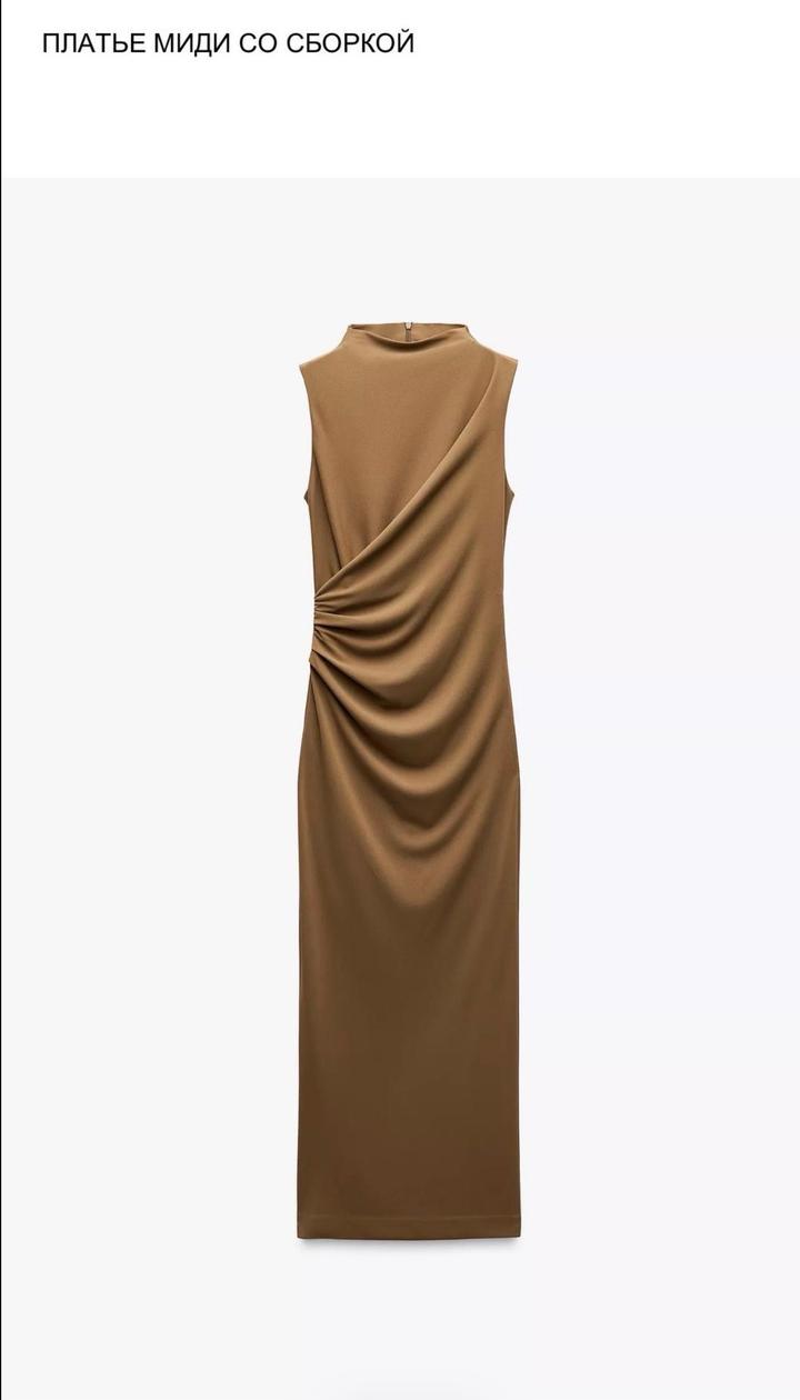 Платье мили со сборками от Zara