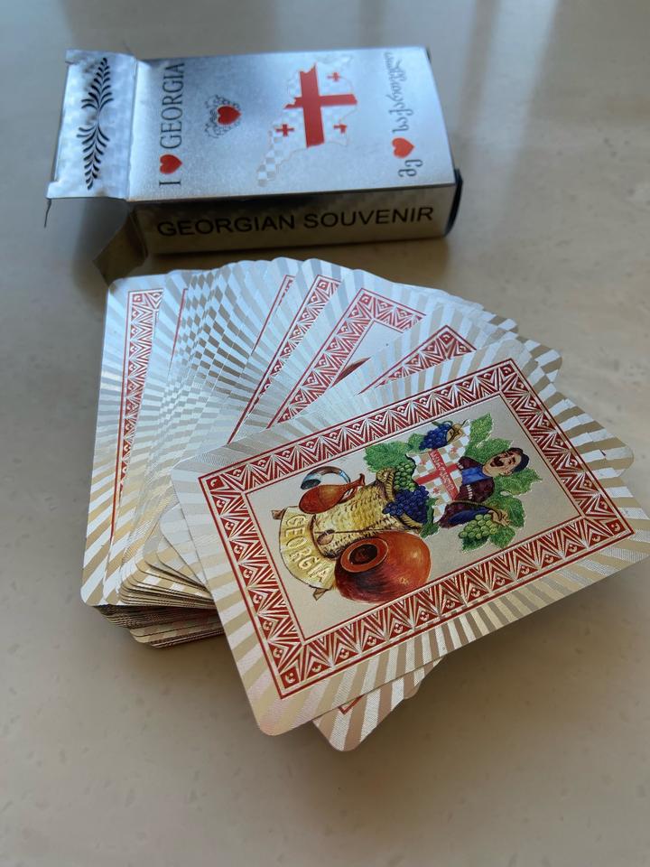 Новая колода карт, сувенирная, из Грузии.