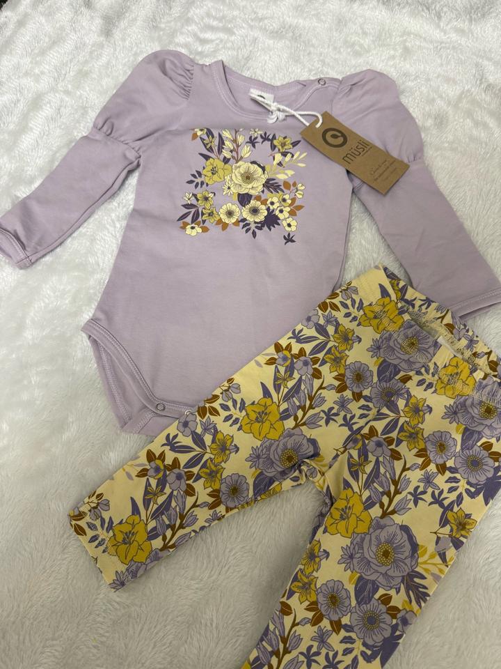 Лосины 3-6мес Musli Green Cotton 2 шт