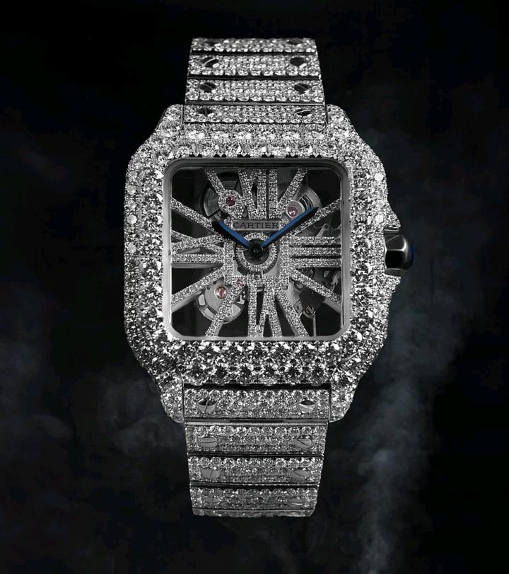 Cartier Santos Moissanitte Серебро 925