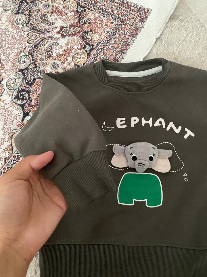 Детский свитшот с аппликацией слоника 🐘