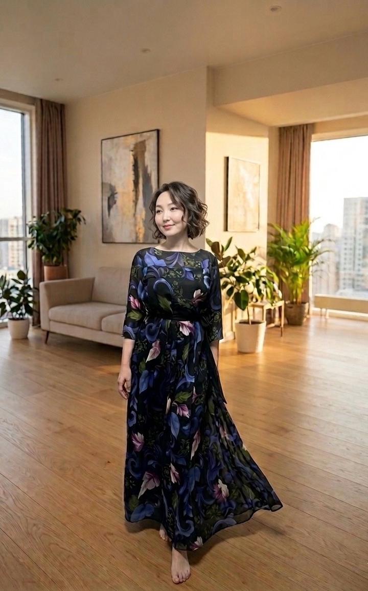 Платье длинное