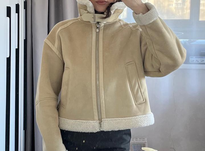 Дубленка укороченная