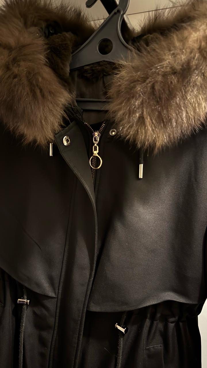 Черная парка/куртка зима