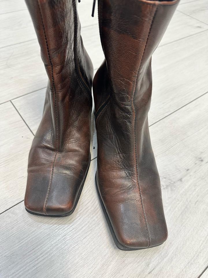 Ботильоны кожа натуральная винтаж