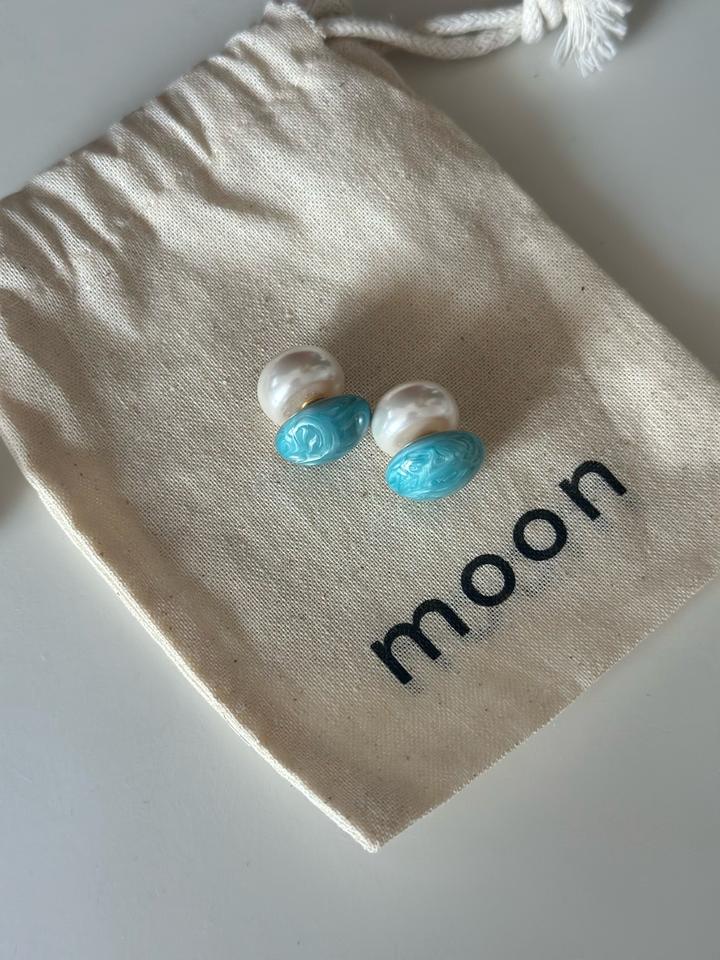 Сережки двусторонние Moon