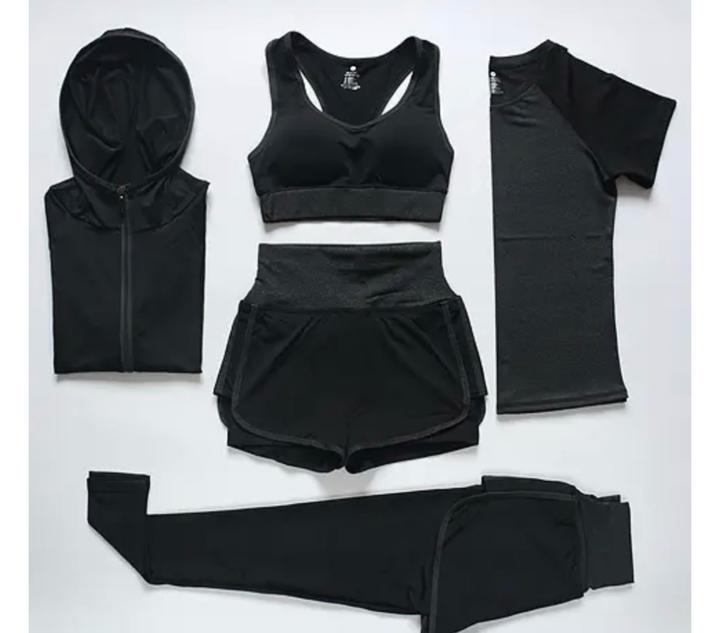 Спортивный комплект (футболка, лосины, шорты, кофта, топ)