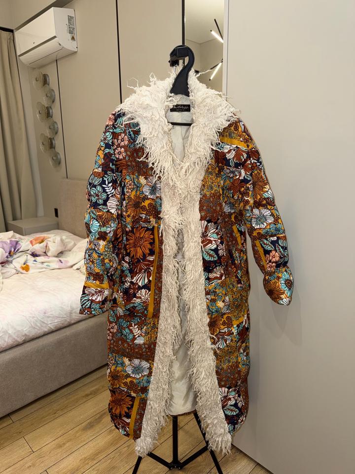 Куртка с узором и мехом