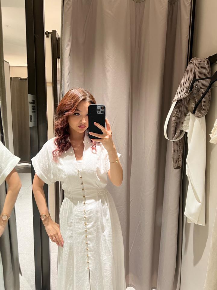Белое платье Zara