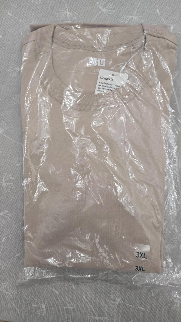 Футболка женская Uniqlo 3XL бежевый