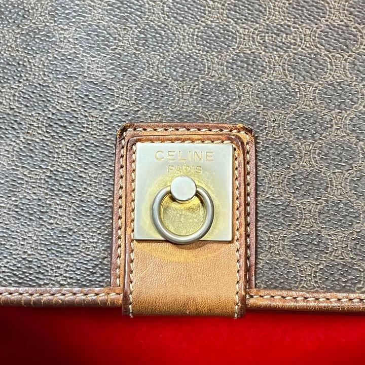 Винтажная Celine Macadam Flap Shoulder Bag