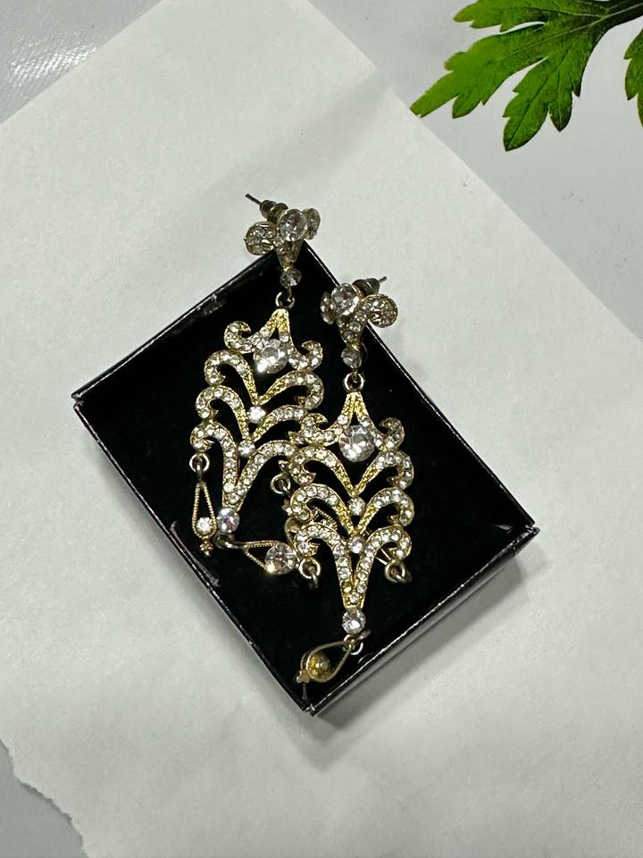 Шикарные вечерние серьги-канделябры в восточном стиле