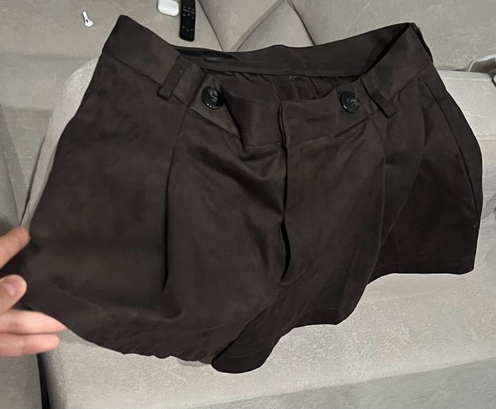 Zara шорты повседневные из замши