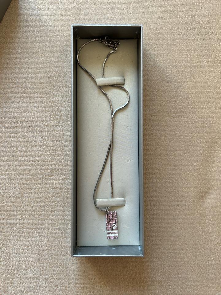 Christian Dior Trotter 2 Pink Necklace