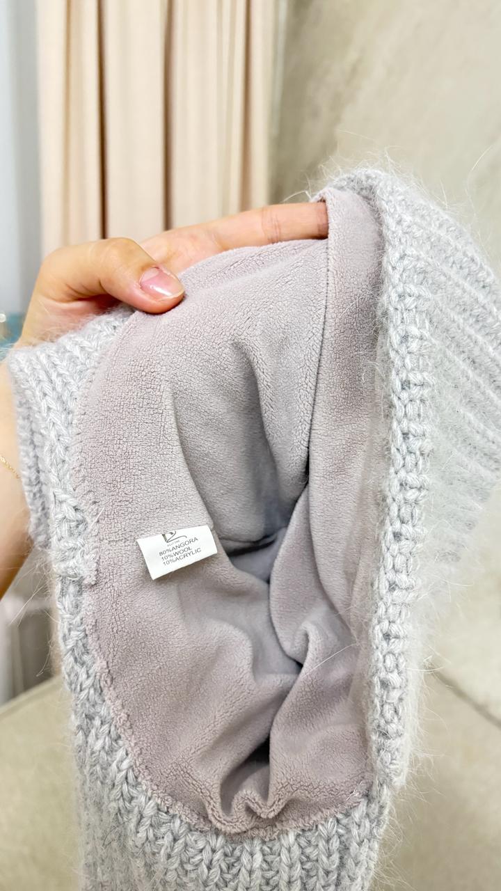 Шапка-ушанка зима