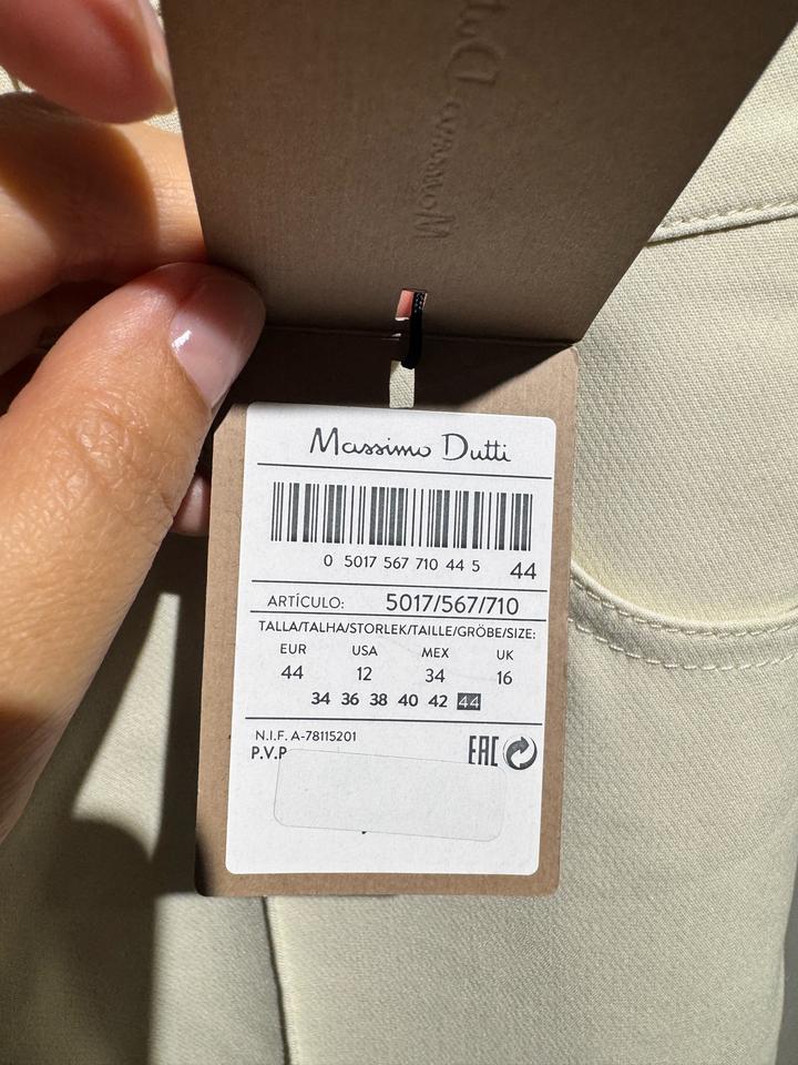 Massimo Dutti, новые белые брюки со стрелками.