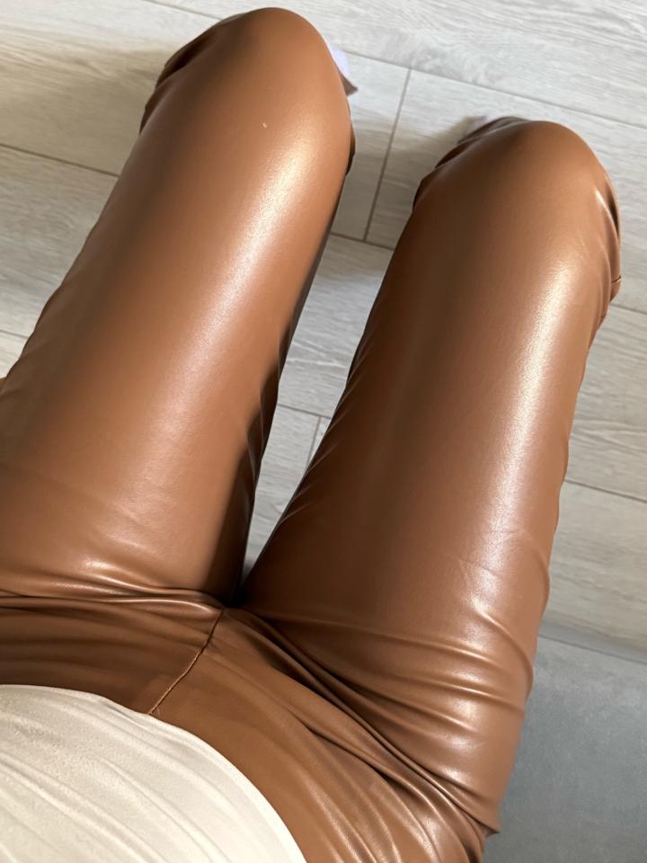 Кожаные брюки новые