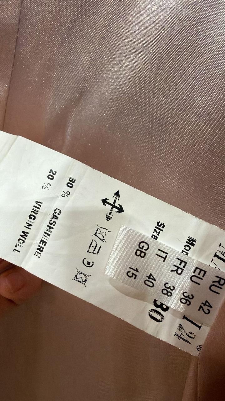 Пальто кашемировое. 1 раз одето