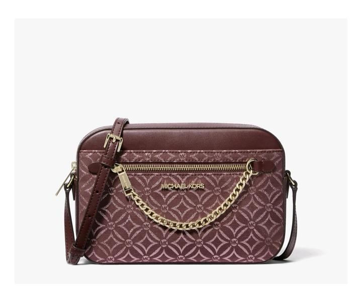 Сумка кросс-боди Michael Kors полиэстер, хлопок бордовый