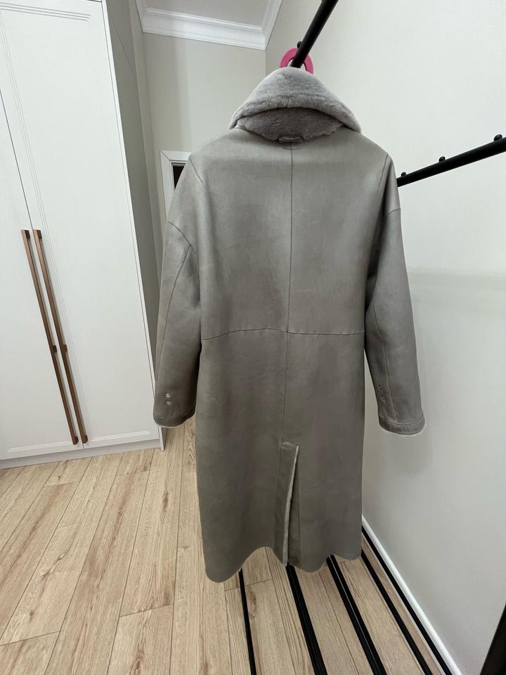 Меховое пальто двустороннее