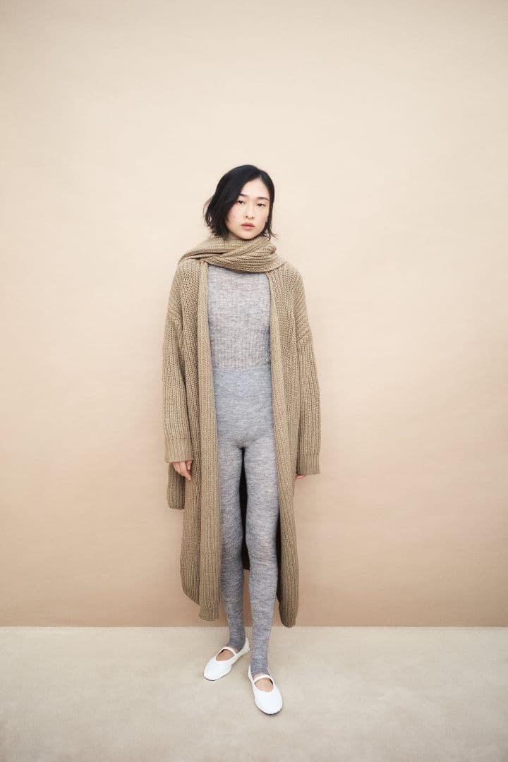 Кардиган шерстяной с шарфом Зара