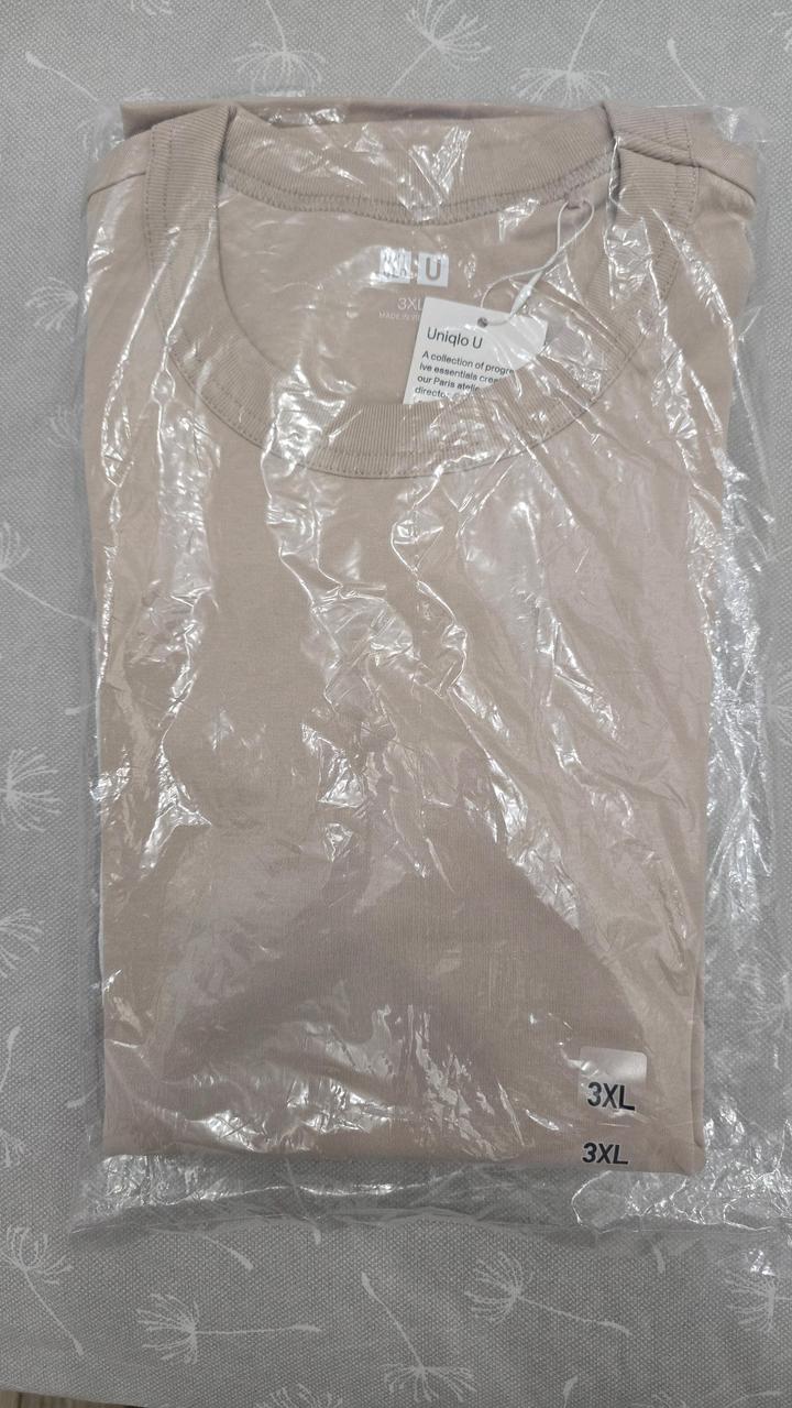 Футболка женская Uniqlo 3XL бежевый